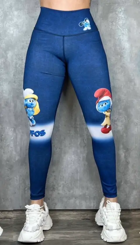 Calza Deportiva Colombiana Comics Pitufos