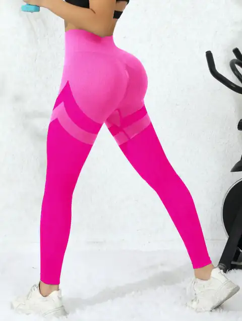 Calza Deportiva Seamless Bicolor