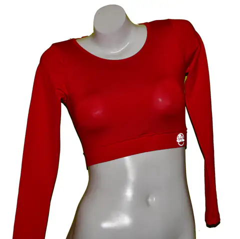 Crop Top Manga Larga